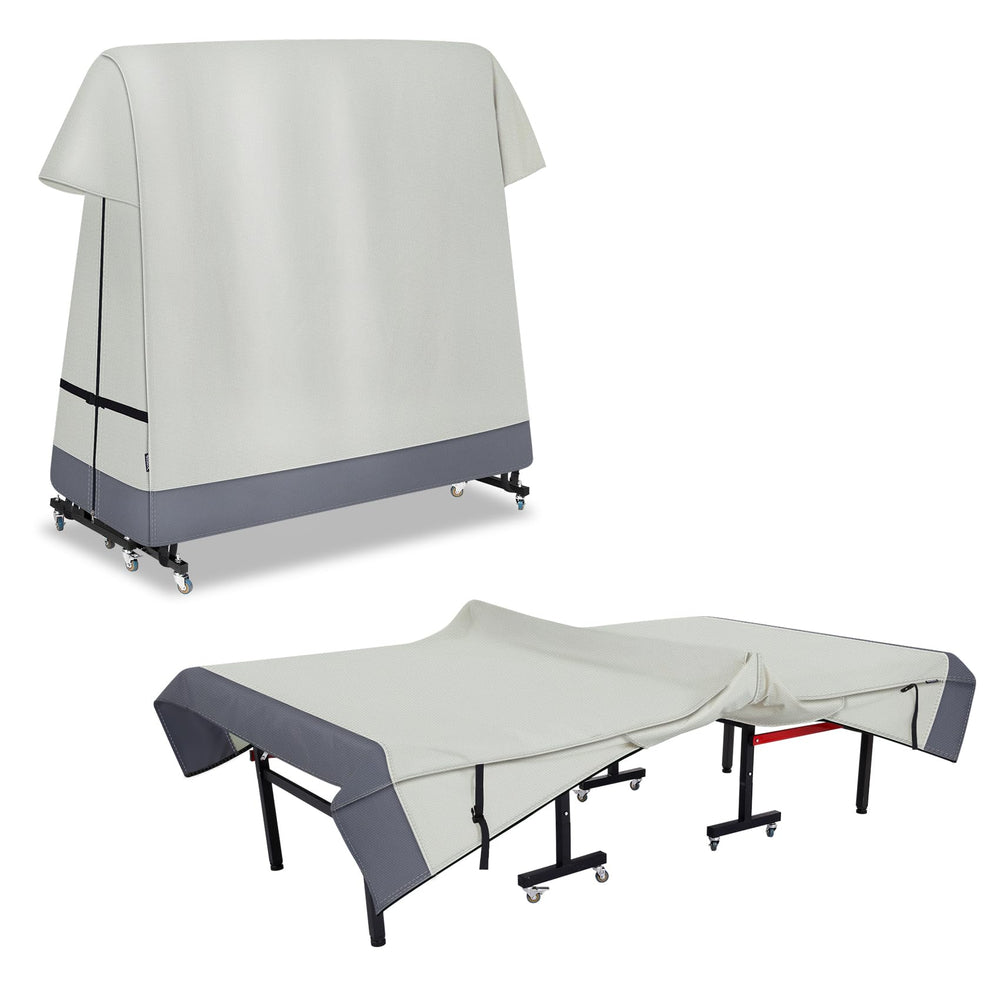 STEECA front view of full-size table cover showing protective fit and weather resistance