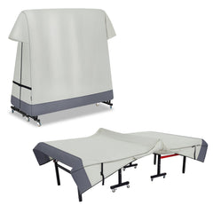 STEECA front view of full-size table cover showing protective fit and weather resistance
