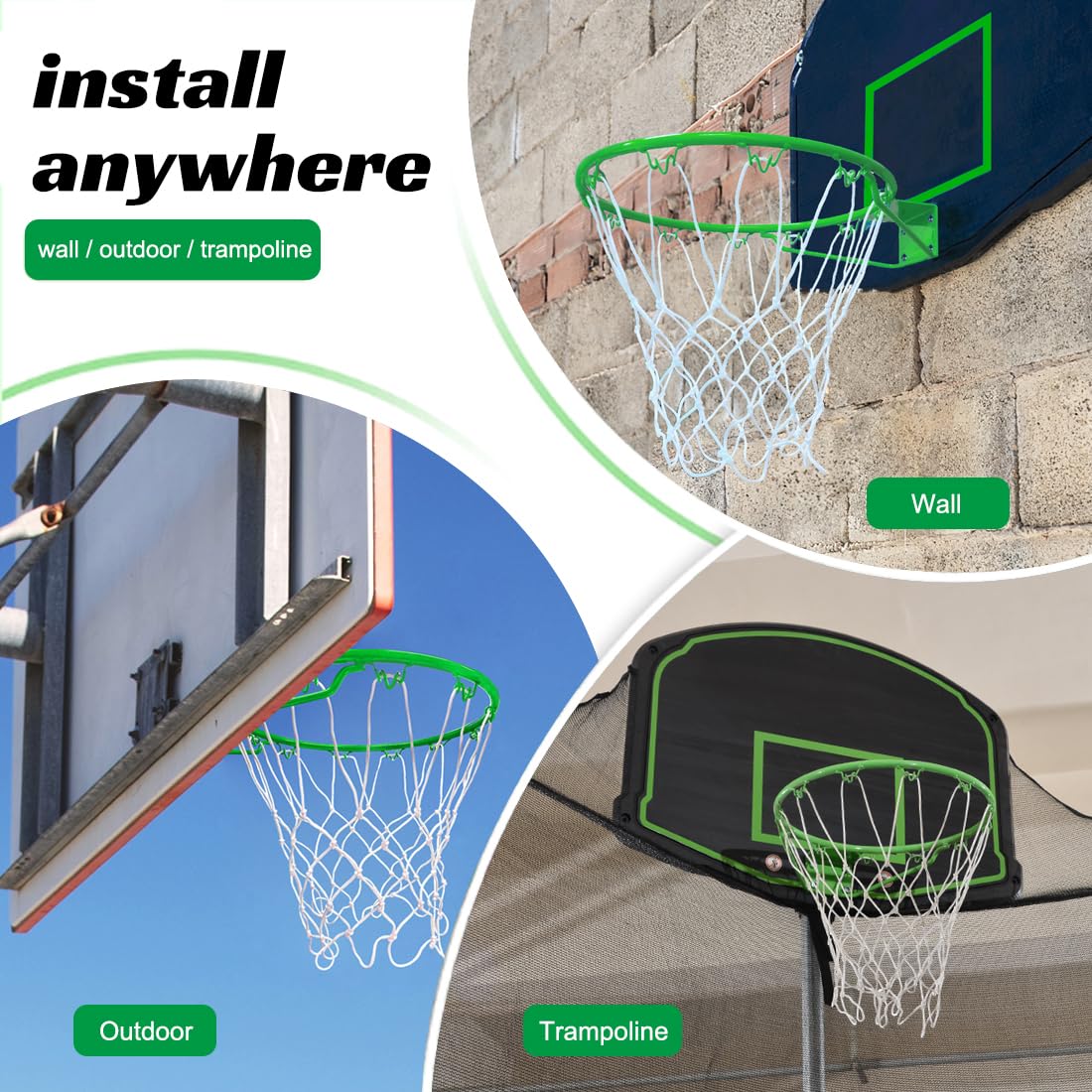 steelway wall mount with expansion bolts illustrating solid installation and stable play