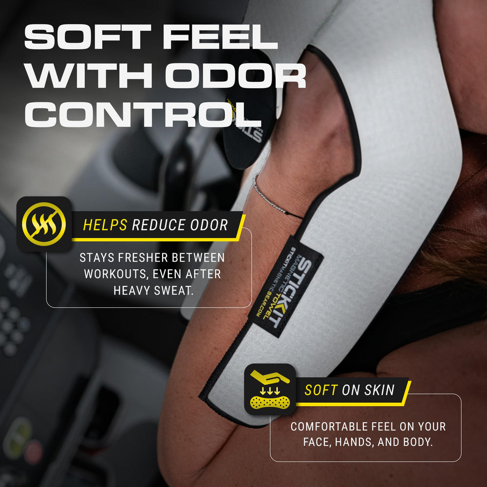 STICKIT packed in a gym bag for lightweight portability