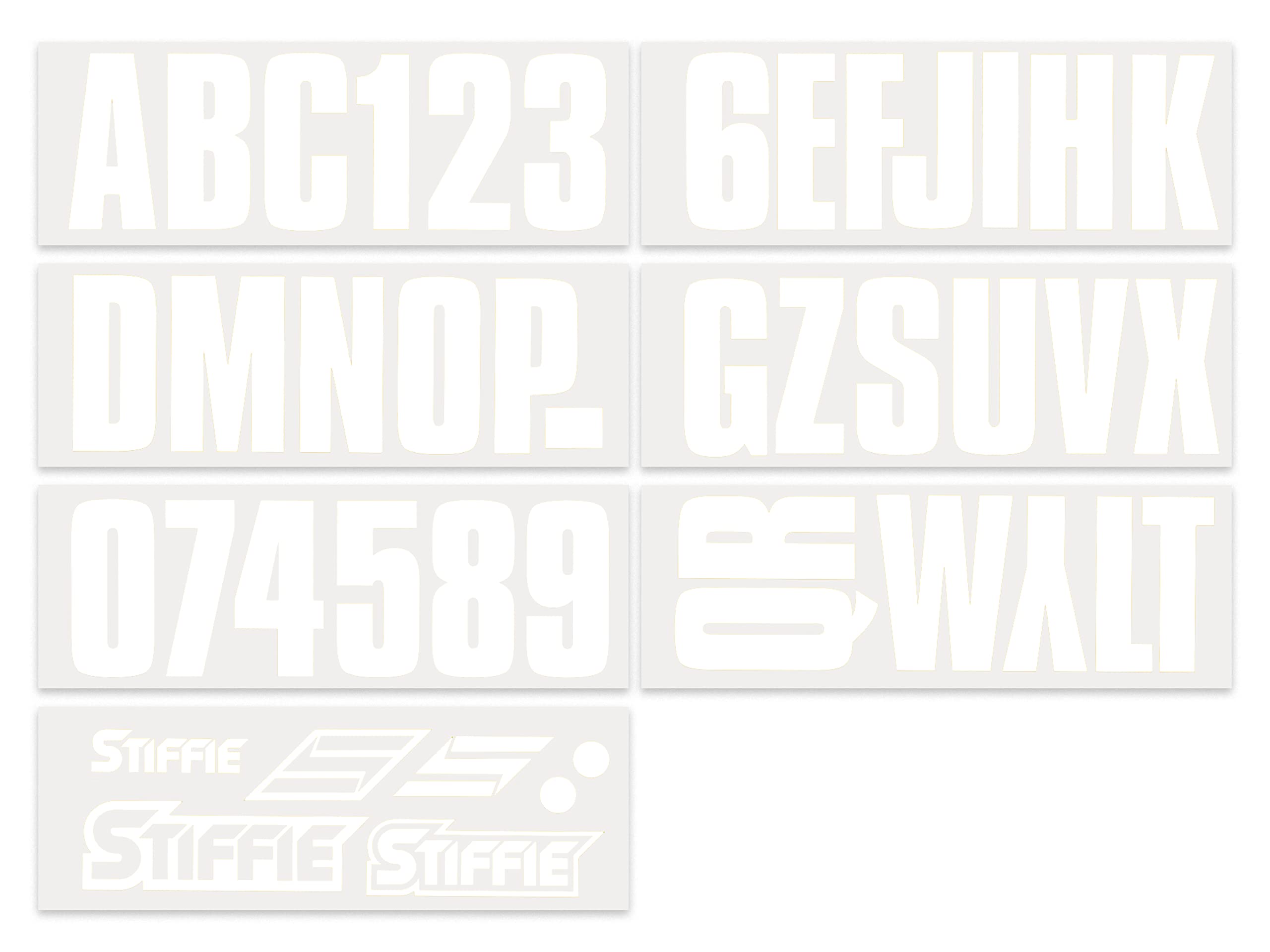STIFFIE decals applied on boat hull demonstrating clear visibility