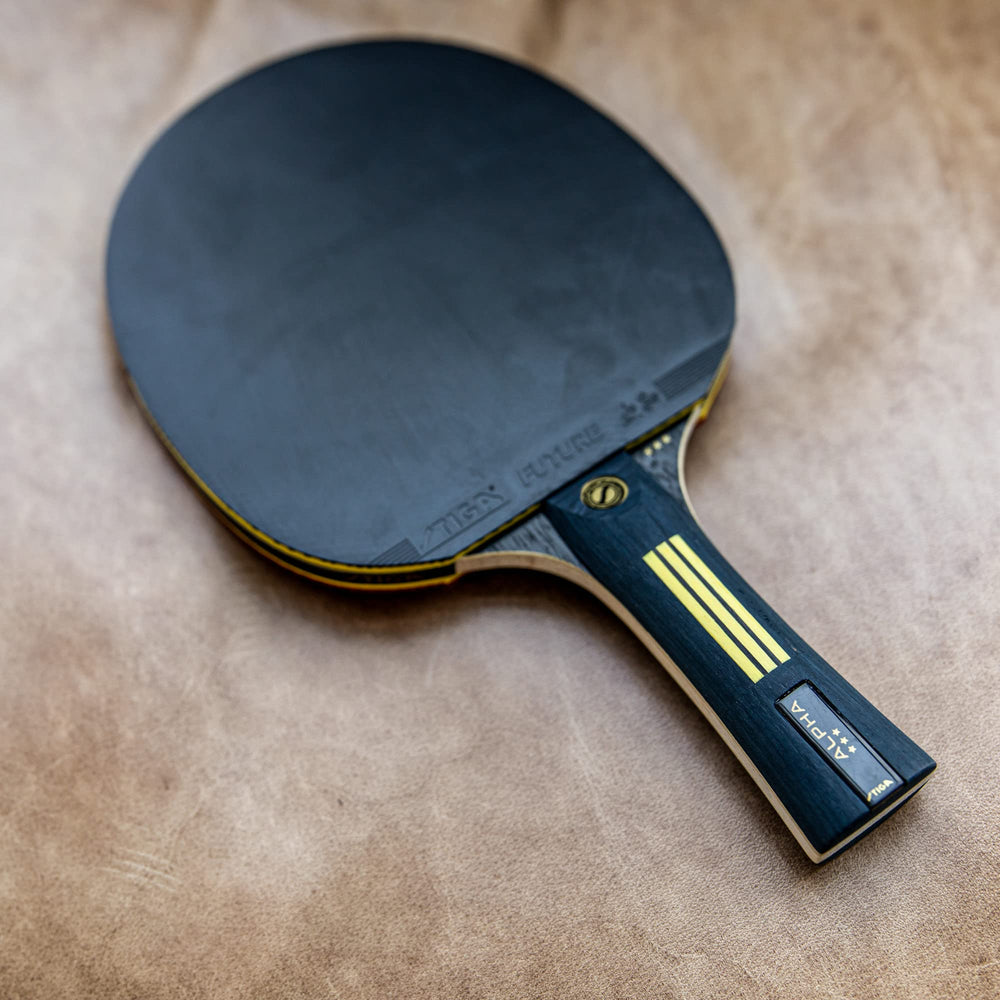 STIGA Alpha lifestyle table setup portraying ready-to-play competitive feel