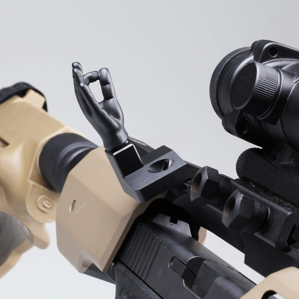 Stinger top-down view showing 45° alignment for rapid secondary aiming benefit