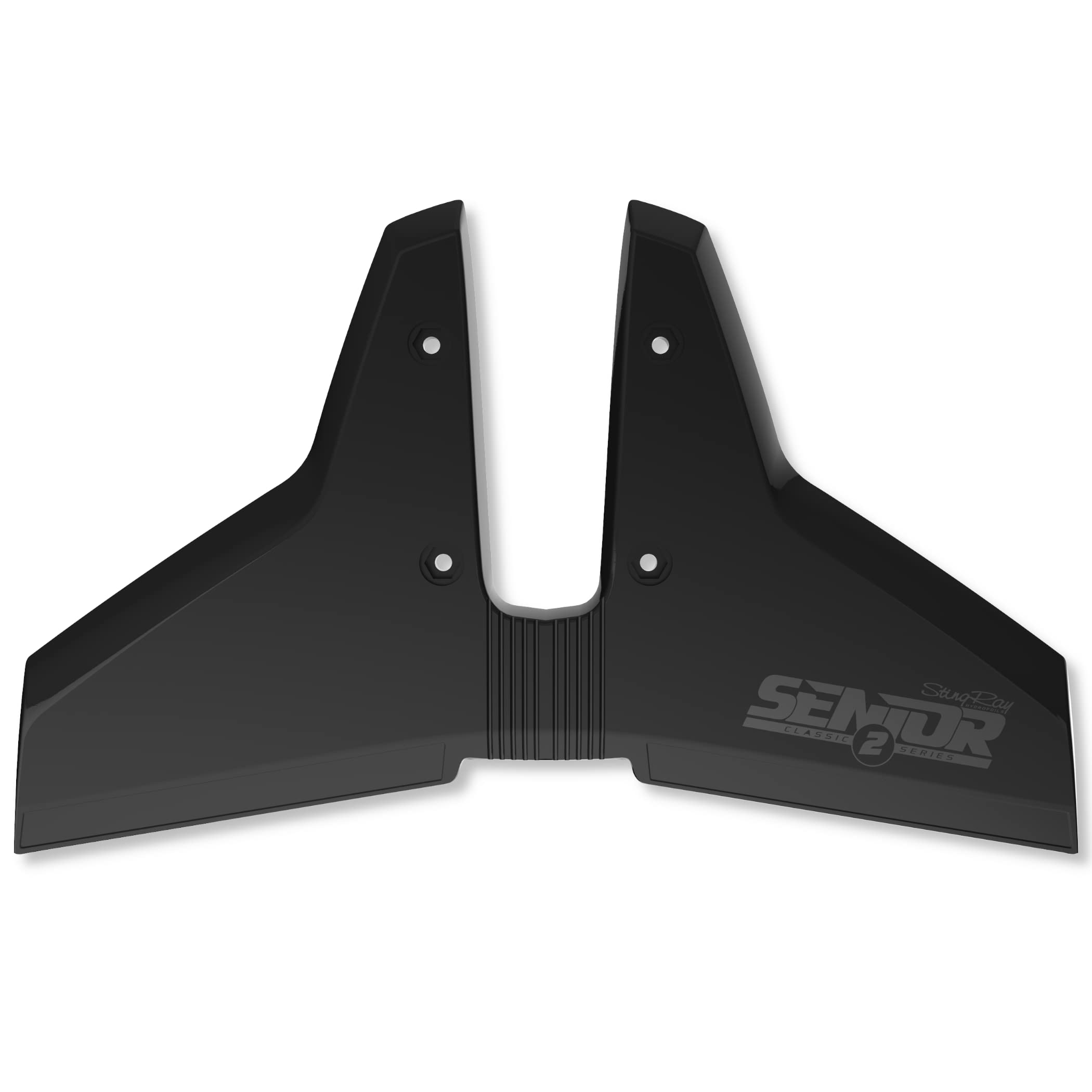 STINGRAY HYDROFOILS closeup of 4-bolt installation showing secure fit benefit