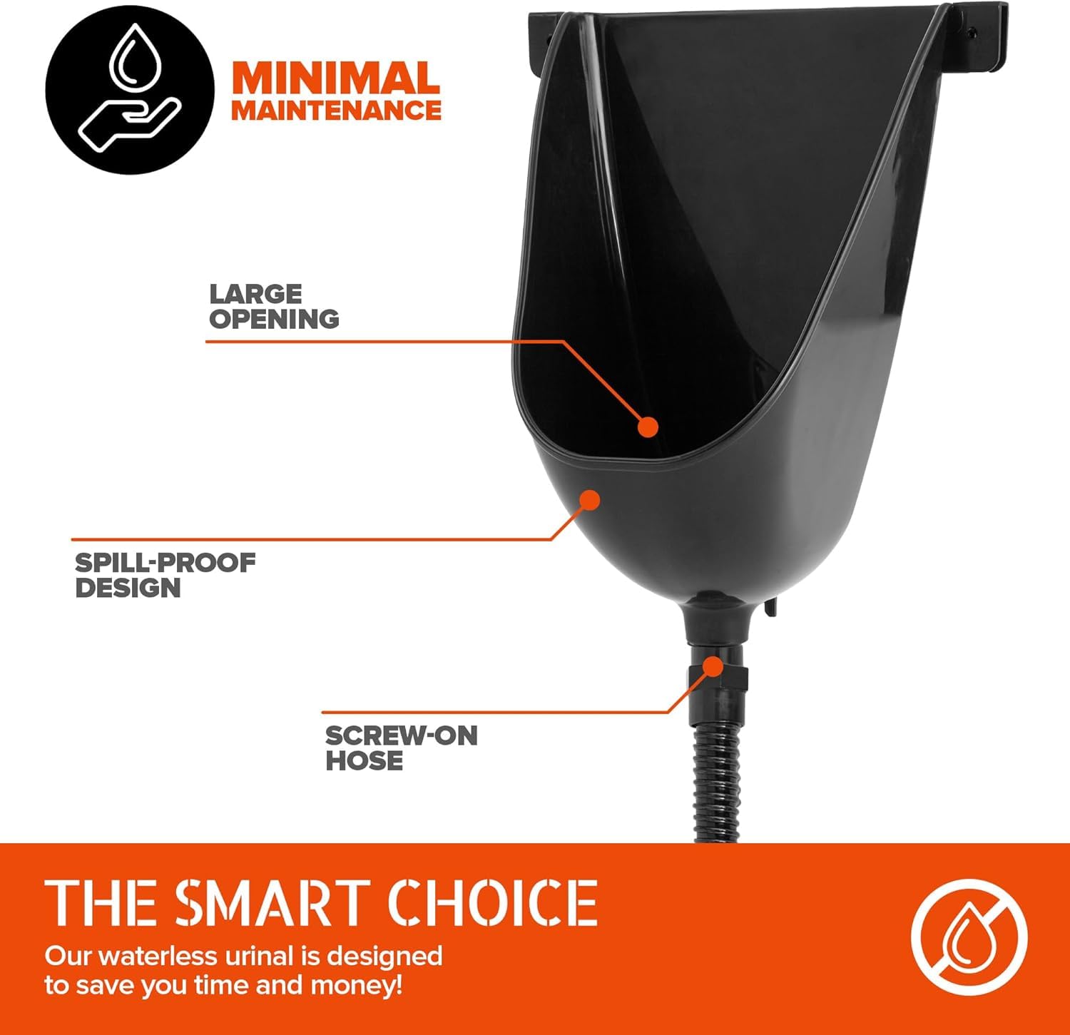 Stock Your Home side profile mounted on wall illustrating space-saving installation