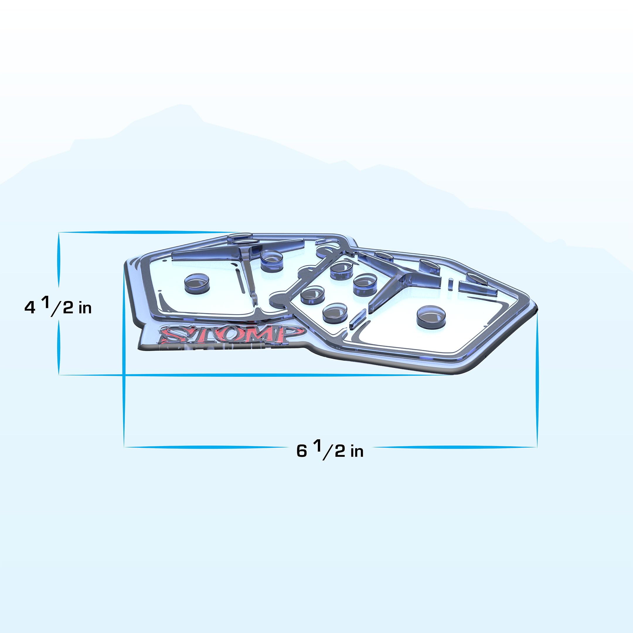 Stompgrip Dice close-up of 3D texture demonstrating enhanced traction