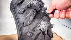 Stop & Go close-up of 25 mushroom rubber plugs showing durable flexible material