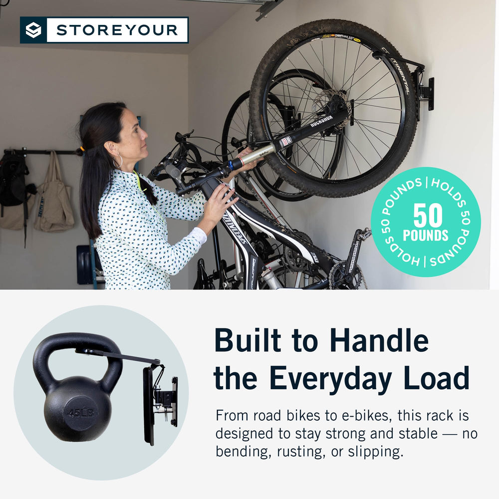 StoreYourBoard scale comparison near car showing reclaimed garage floor space