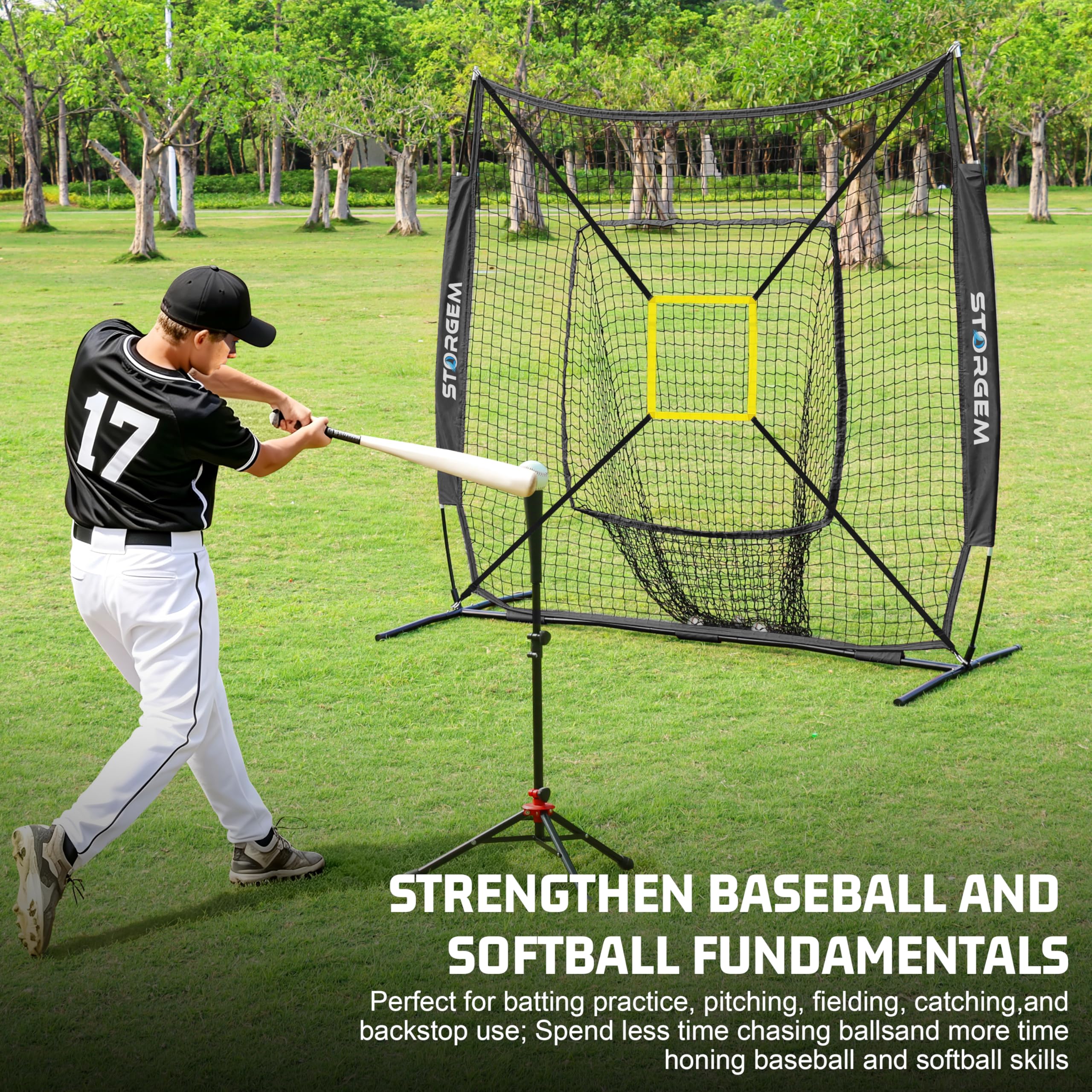 Storgem close-up of 7-ply knotless nylon netting highlighting durable impact resistance