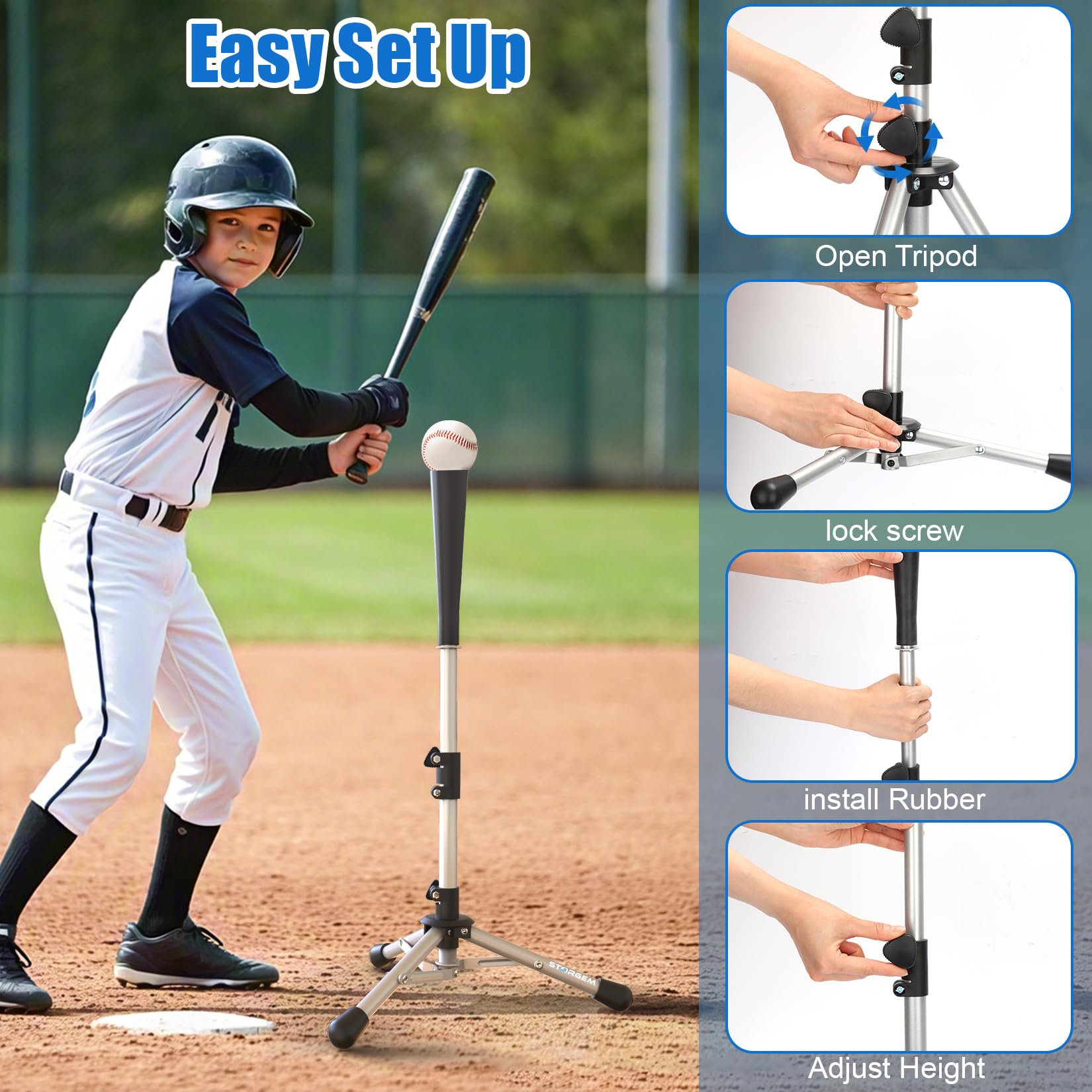 Storgem tee in use during backyard practice improving swing repetition