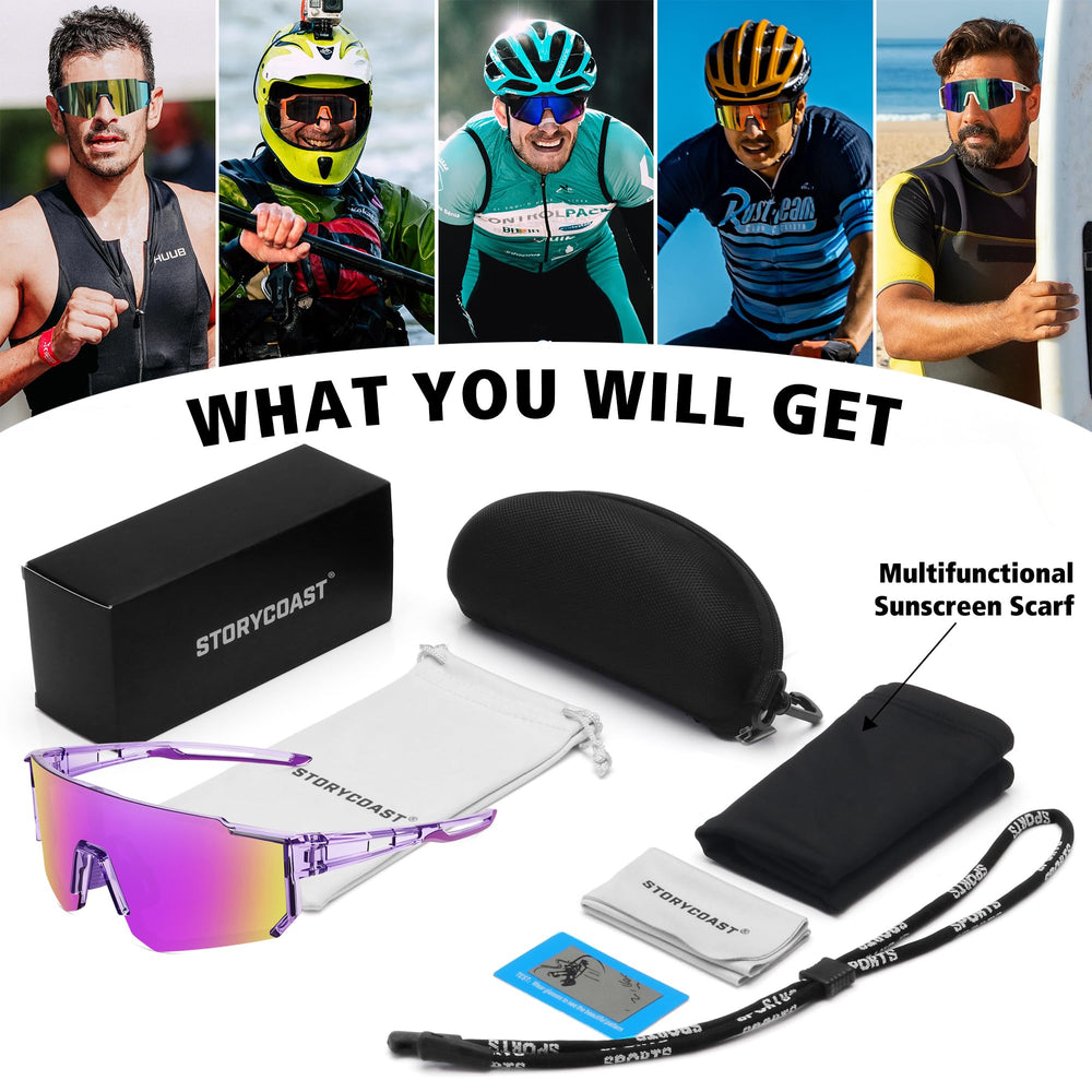 STORYCOAST included case, pouch, cloth, strap and polarization test card for protection