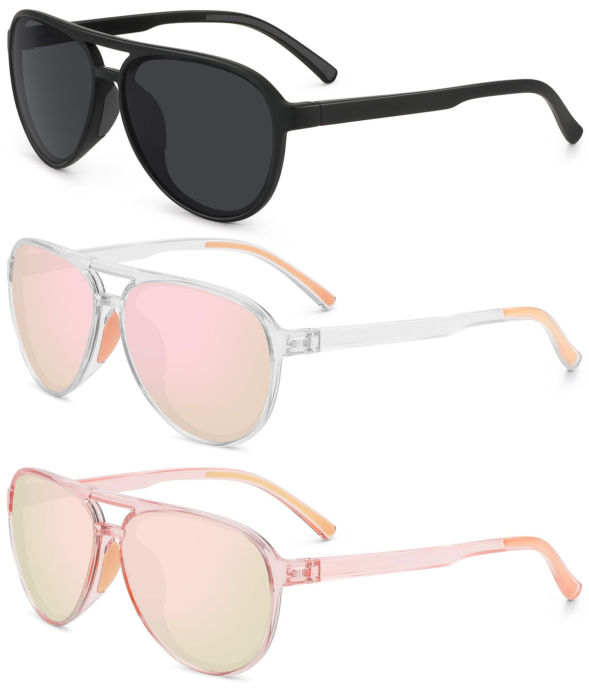 STORYCOAST aviator front view showing classic retro shape and versatile style