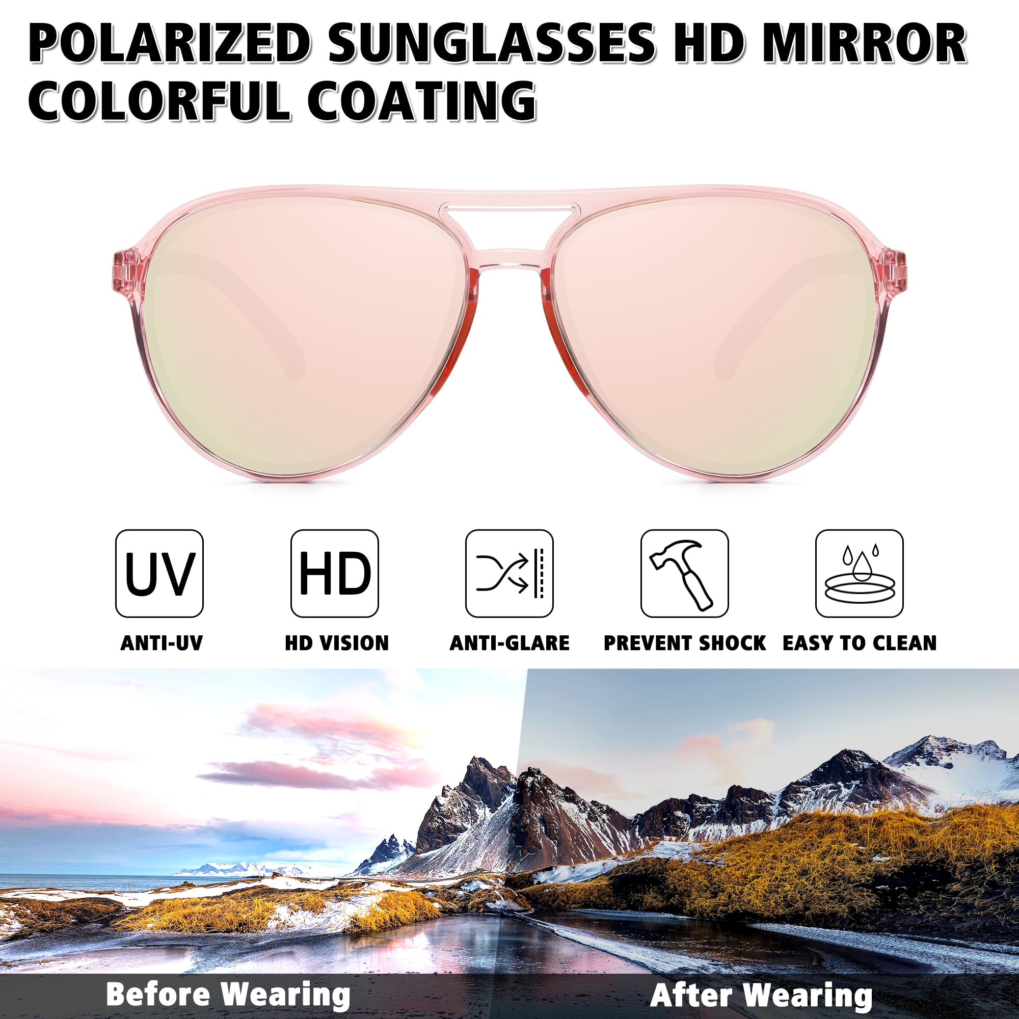 STORYCOAST sunglasses worn outdoors during driving showing UV protection benefit