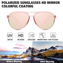 STORYCOAST sunglasses worn outdoors during driving showing UV protection benefit