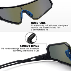 STORYCOAST worn by cyclist demonstrating stable fit and reduced road glare benefit