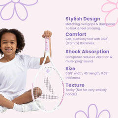 Strawberries and Cream matching purple dampener detail demonstrating vibration reduction