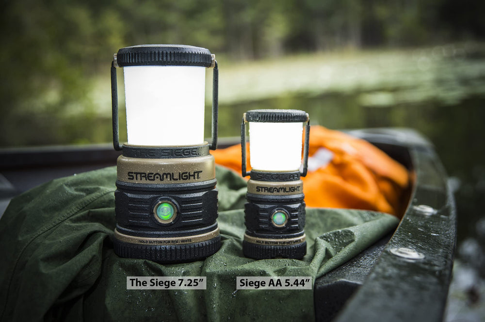 Streamlight Siege AA packed inside a backpack showing portability for travel and emergencies benefit