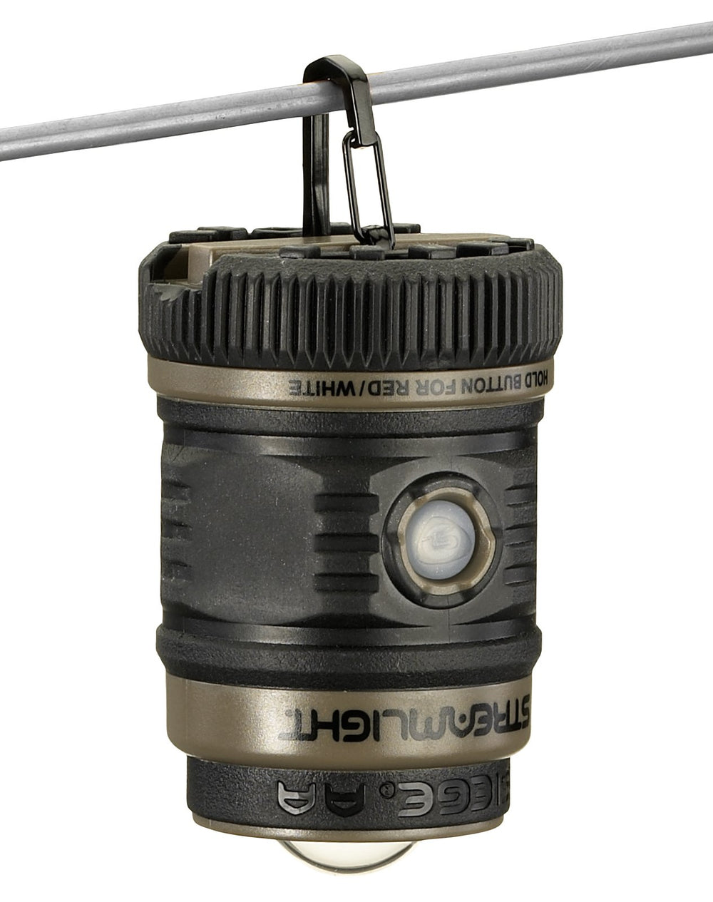 Streamlight Siege AA handle and spring-loaded D-ring for easy carrying and hanging benefit