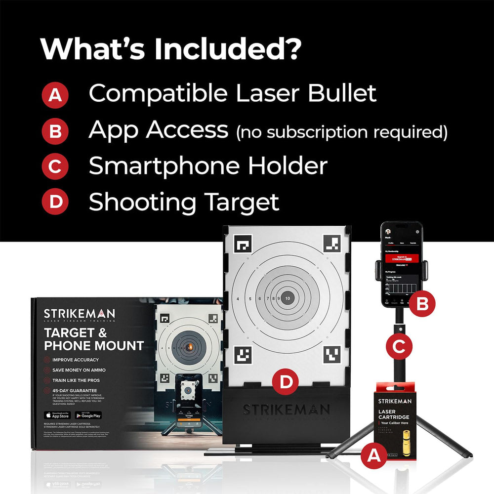 Strikeman laser cartridge close-up emphasizing precision and reliability