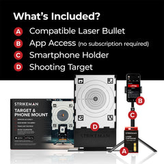 Strikeman laser cartridge close-up emphasizing precision and reliability