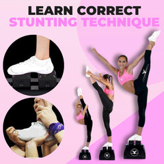 Stunt Stand showing correct foot placement and alignment by Stunt Stand for better balance