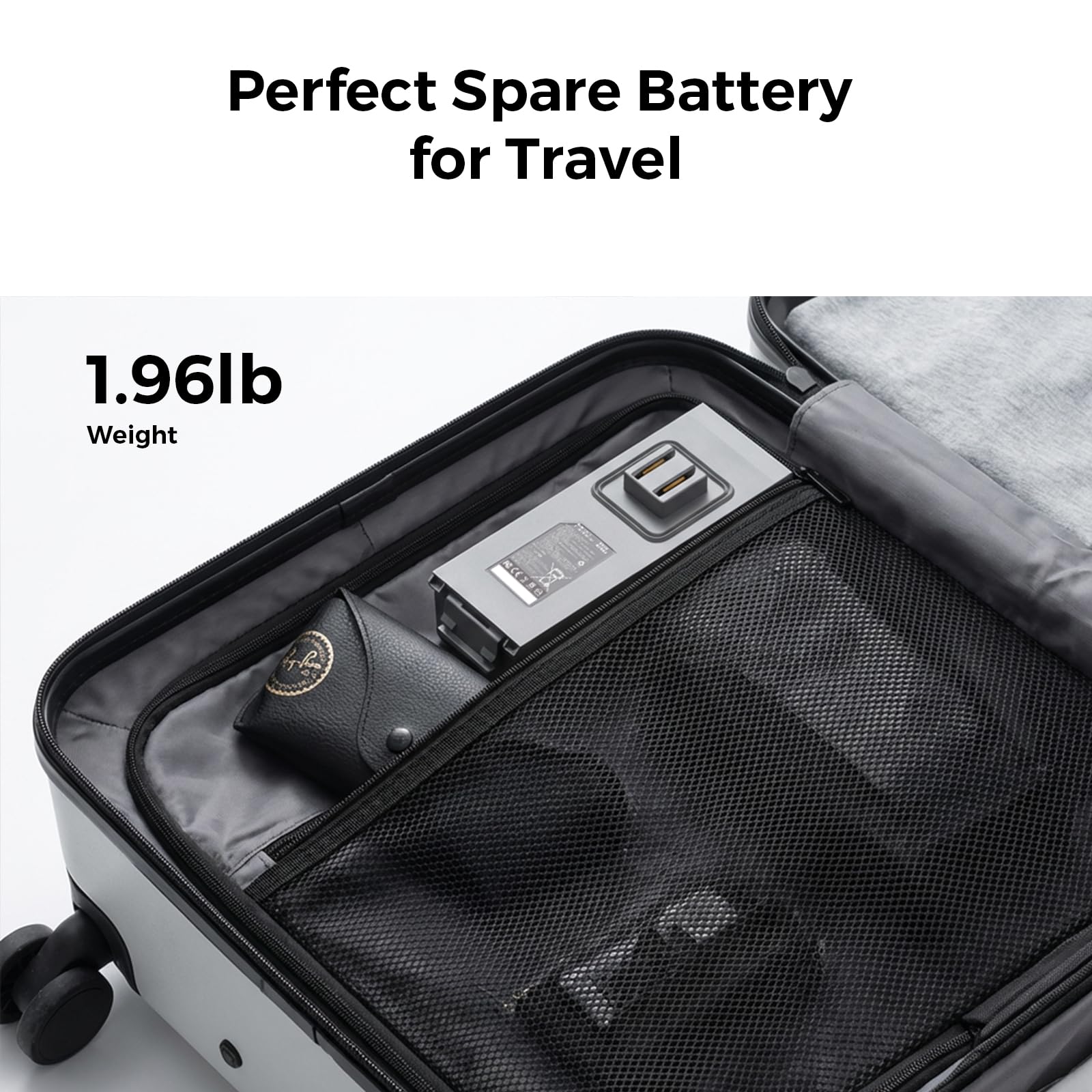 sublue battery label and specs view showing clear capacity and safety benefit