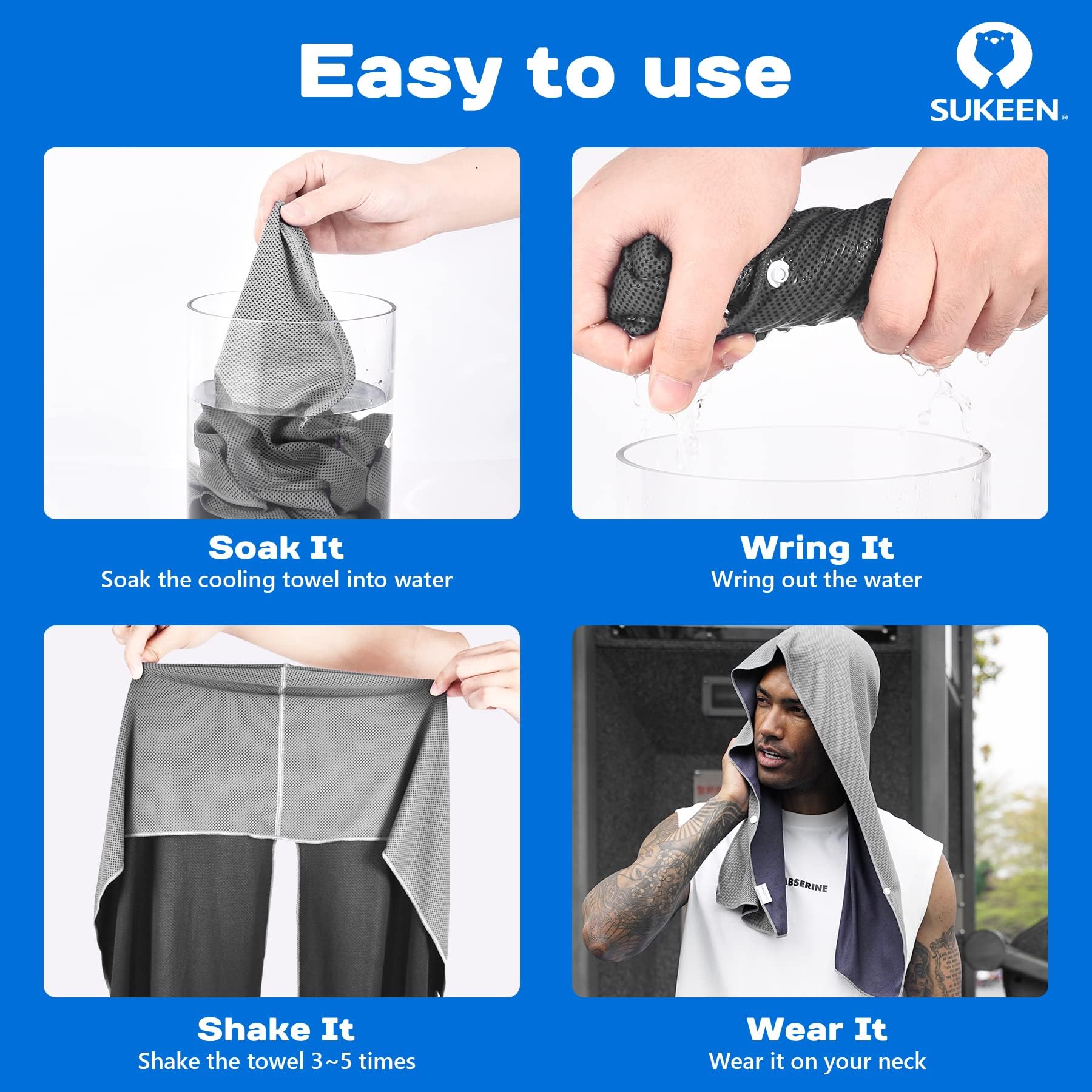 Sukeen neck button detail securing fit and preventing slipping benefit
