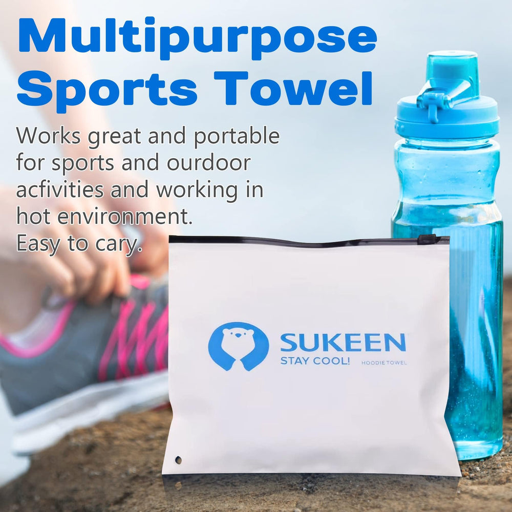 Sukeen label and UV tag close-up indicating sun protection and product details