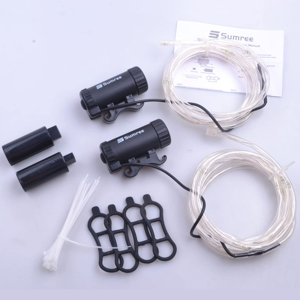 Sumree USB cable connected to light showing quick recharge convenience