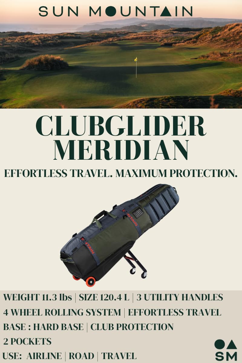 Sun Mountain Meridian retractable leg mechanism deployed for hands-free gliding