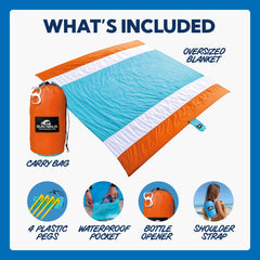 SUN NINJA folded into travel bag with carabiner for easy transport