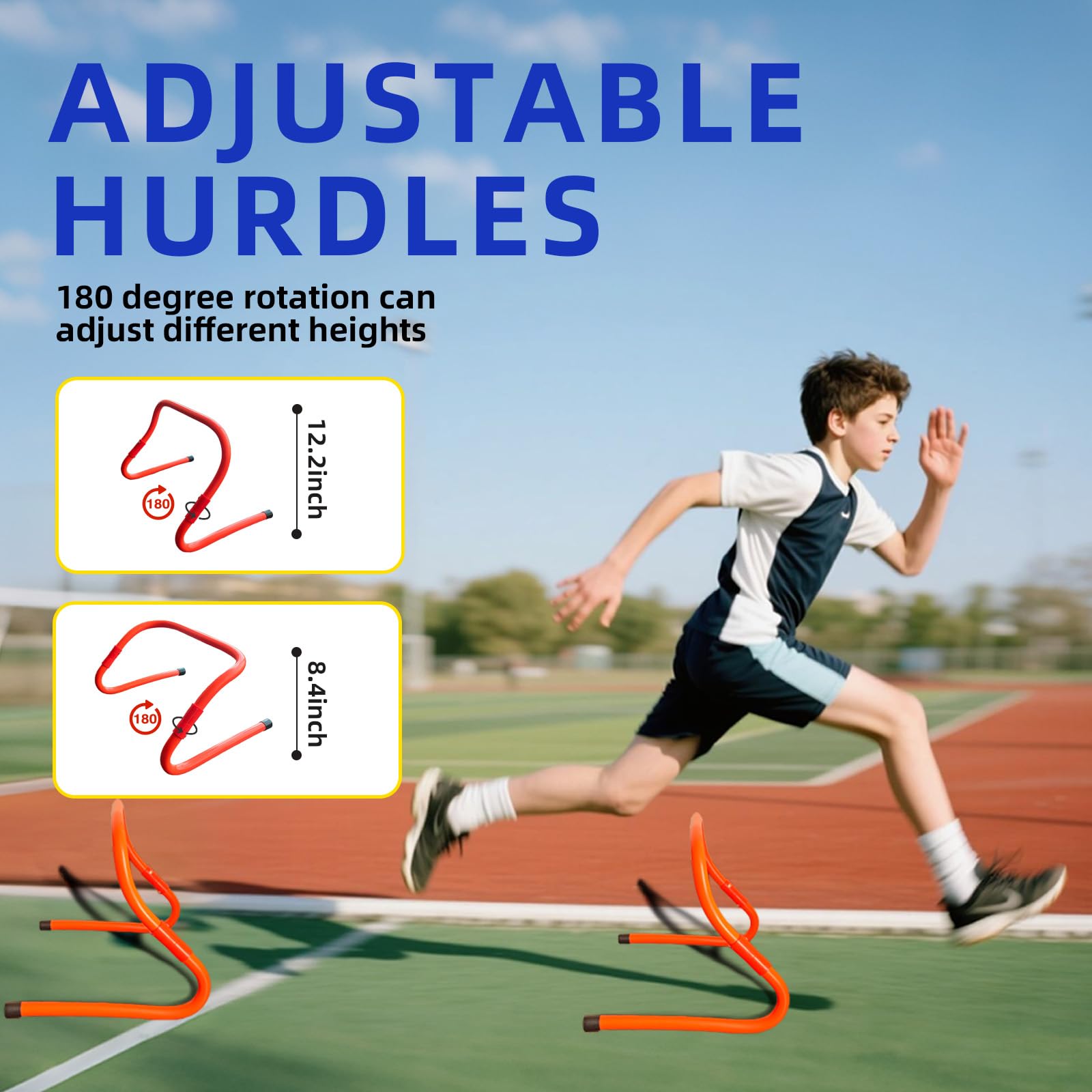 Sunbaba 20ft agility ladder extended to show rungs and spacing benefit