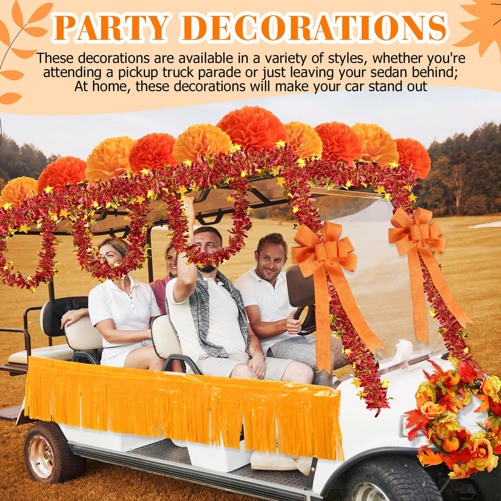 Suncalla festival bowties fixed to cart for instant seasonal charm