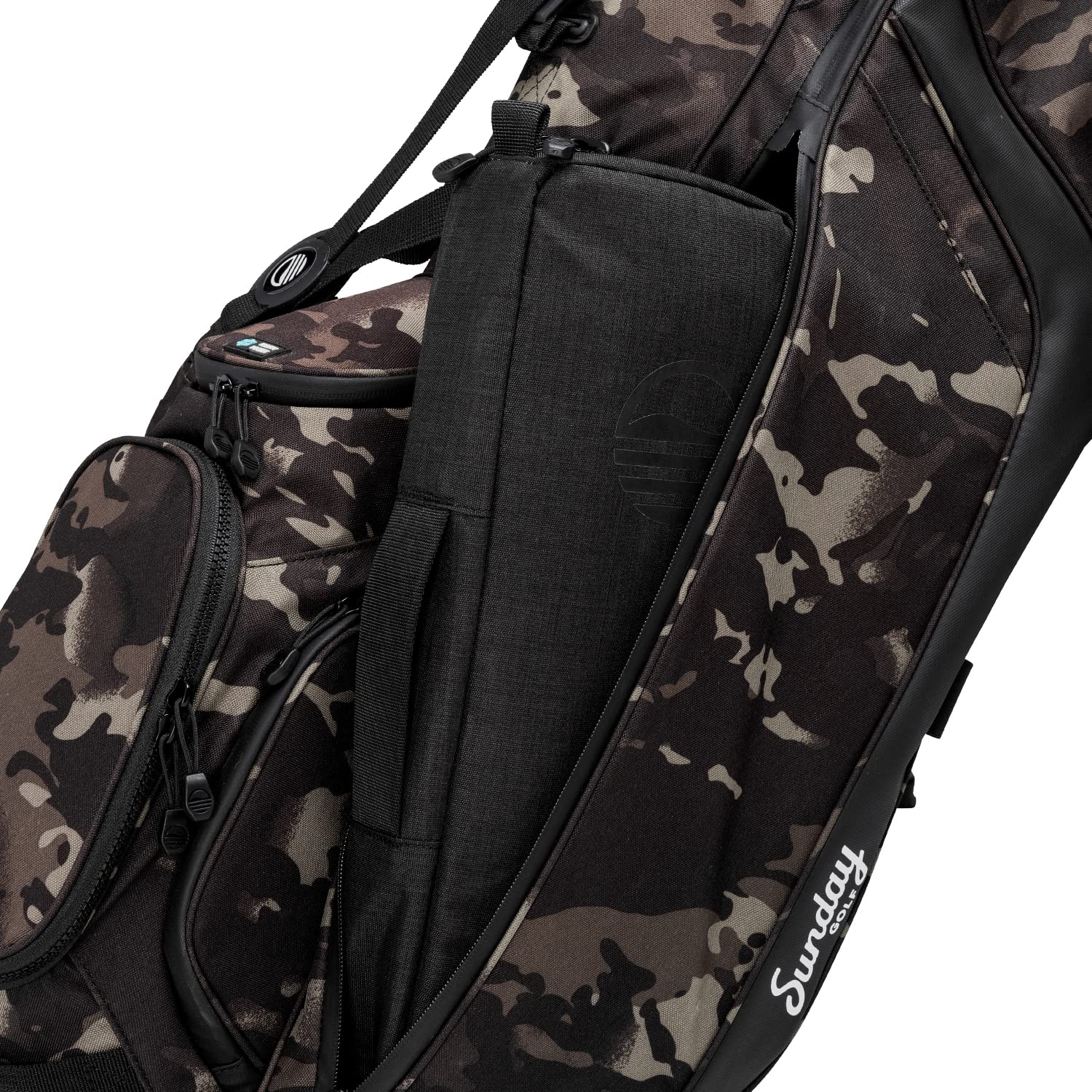 Sunday Golf Big Frosty coated fabric texture closeup highlighting durability
