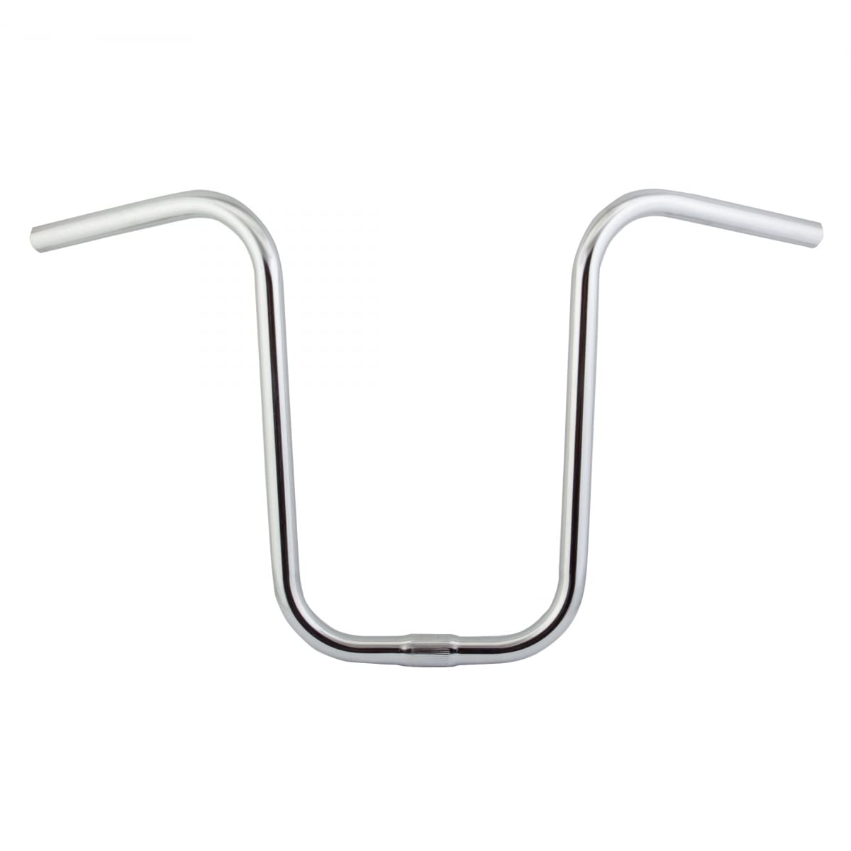 Sunlite lowrider handlebars front view showing chrome finish and retro shape for style