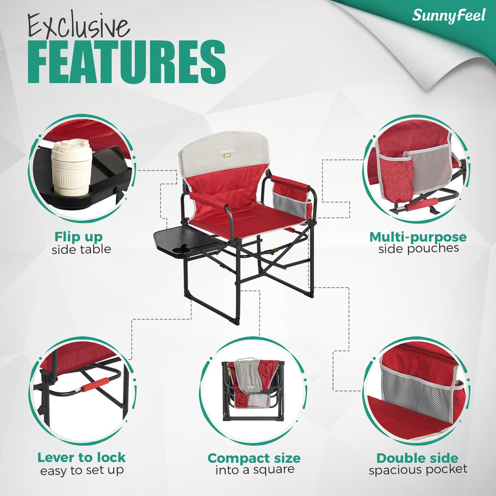 SUNNYFEEL chair with person seated showing scale and supportive construction benefit stability
