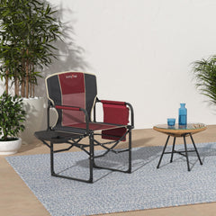 SUNNYFEEL side table close-up with cup and phone holders for convenience