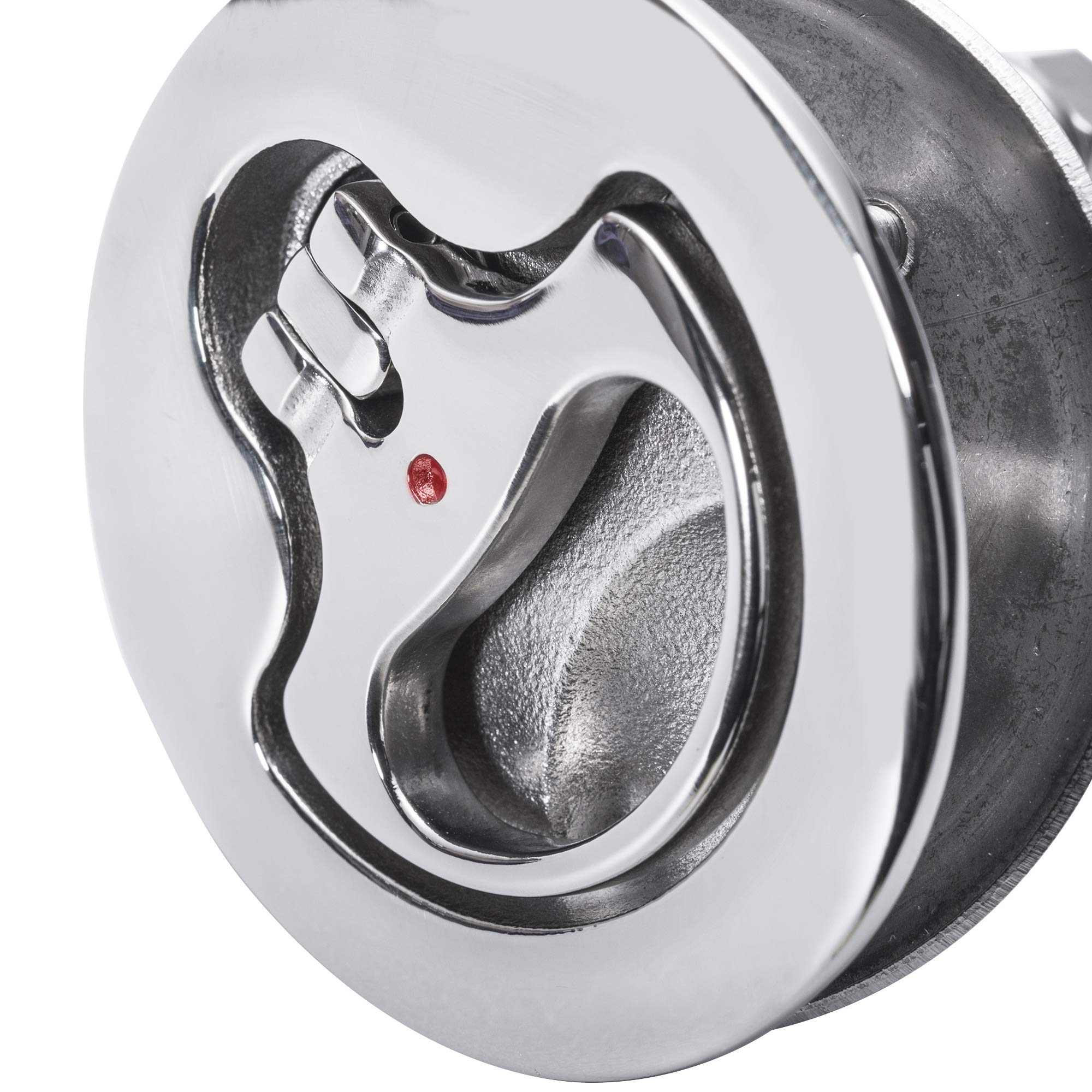 SUNOOM close-up mirror-polished 316 stainless surface highlighting durability benefit