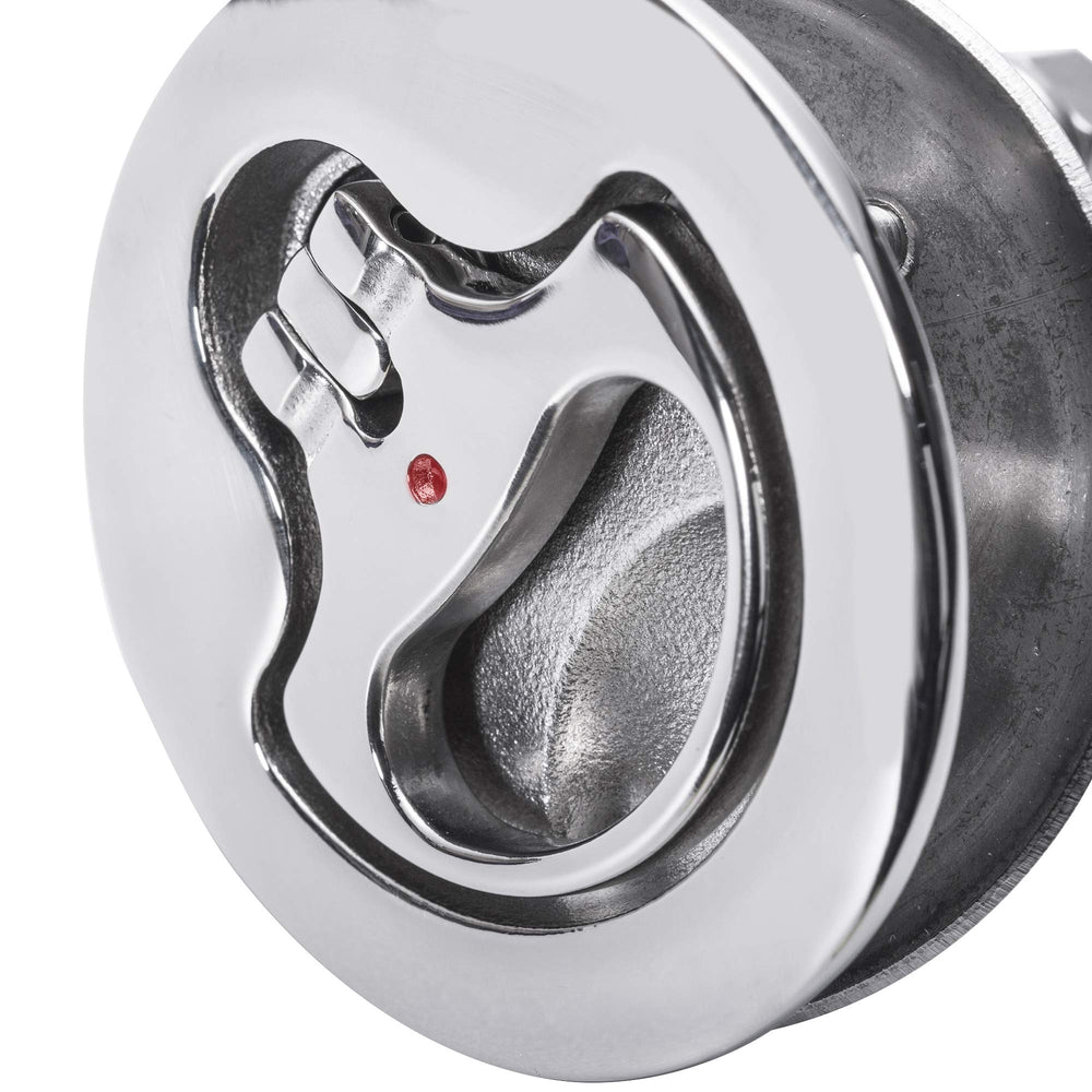 SUNOOM close-up mirror-polished 316 stainless surface highlighting durability benefit