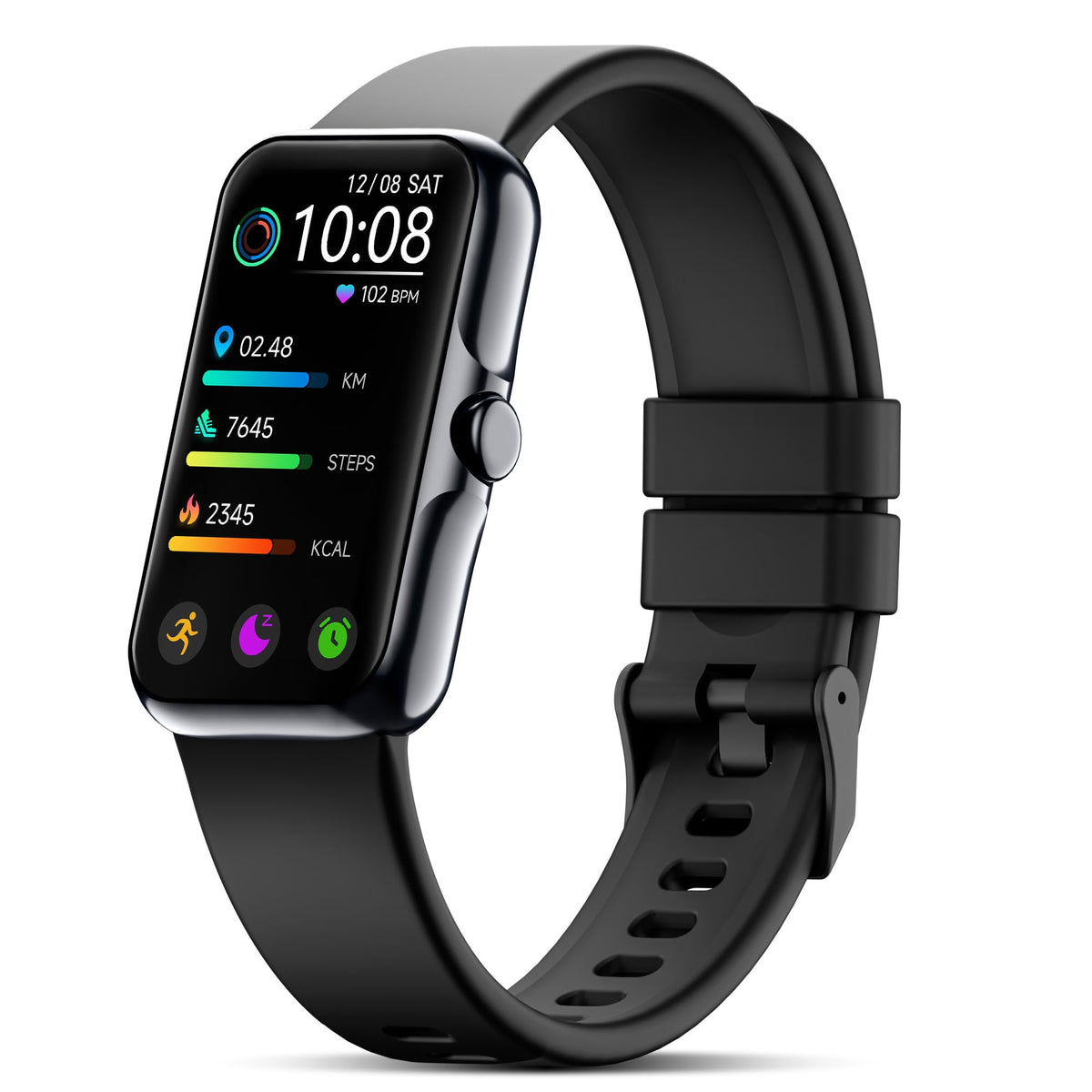 Sunorshop fitness tracker front view showing sleek design and readable display benefits