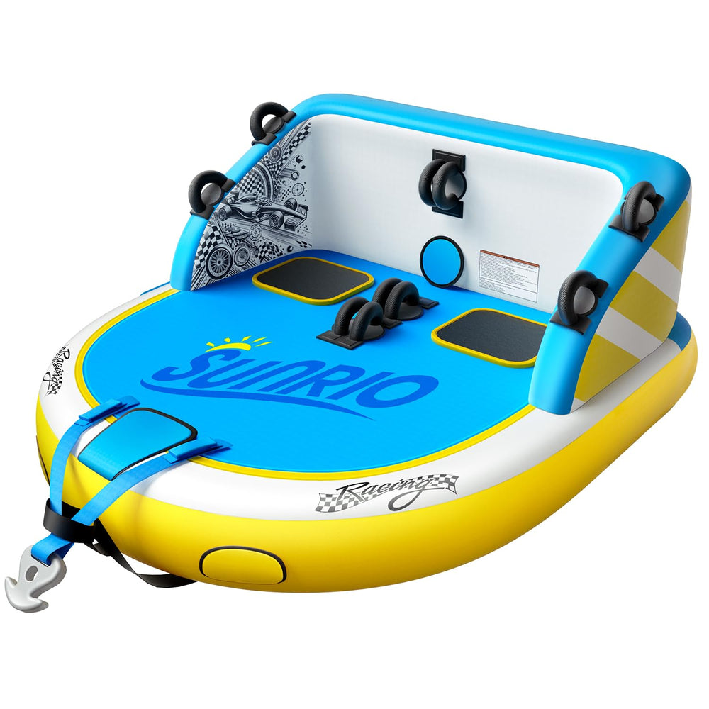 Sunrio front view showing full tube and bright colors for visibility