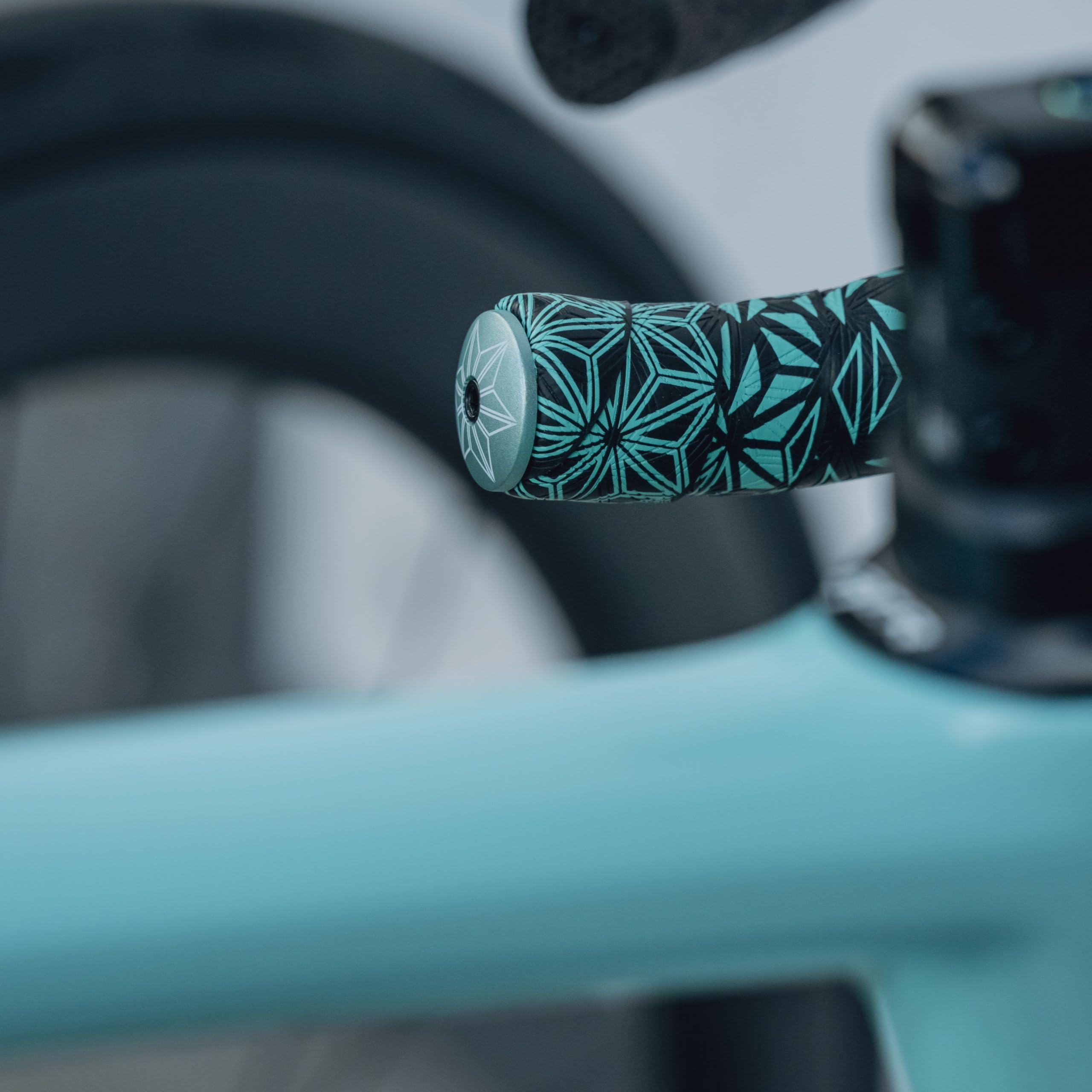 Supacaz lifestyle ride shot in Celeste showcasing visual style and confident handling