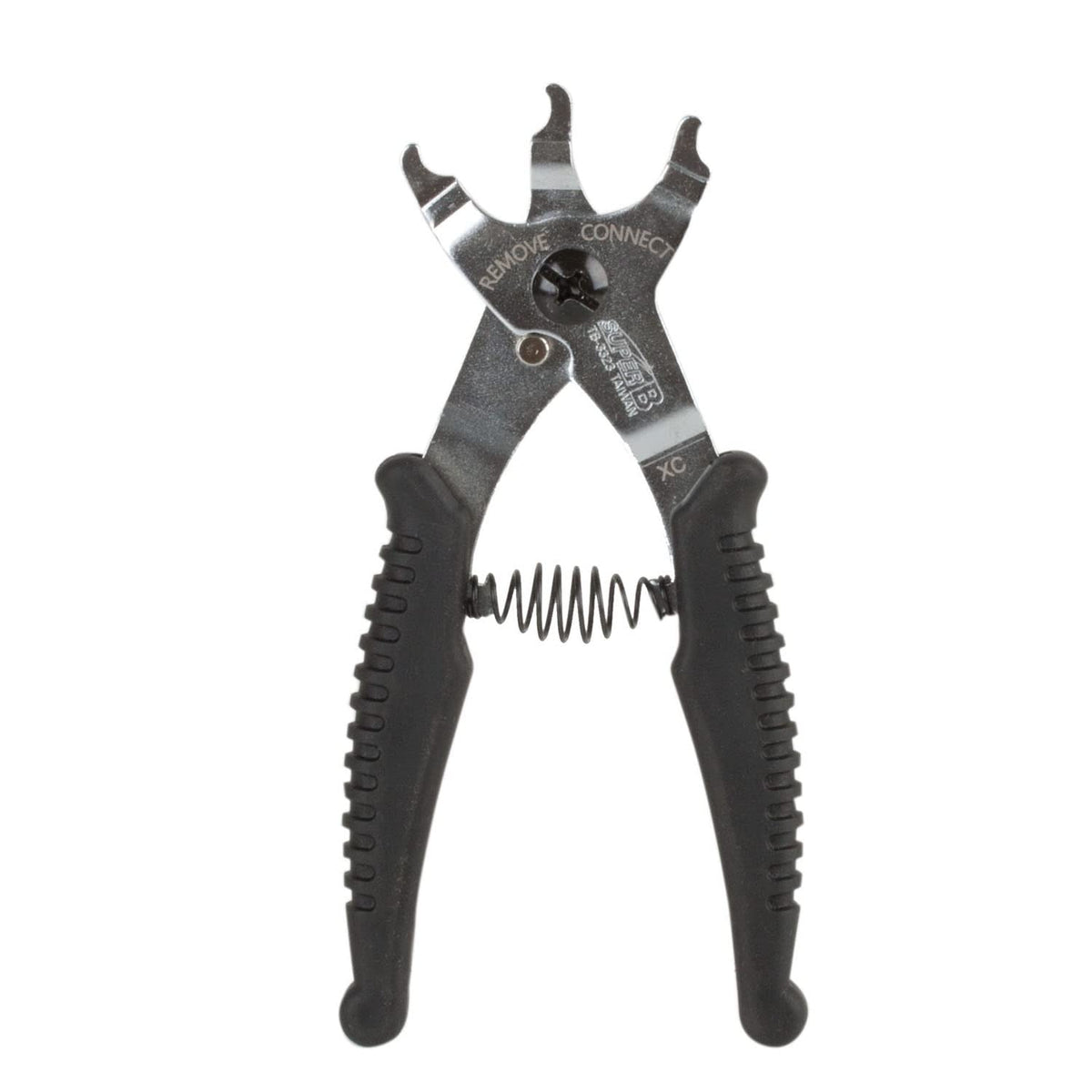 Super B Trident front jaws close-up showing precision fit and quick removal benefit