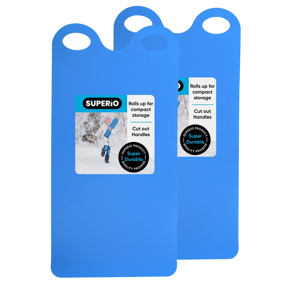Superio snow slider mat front view showing flat surface for fast rides