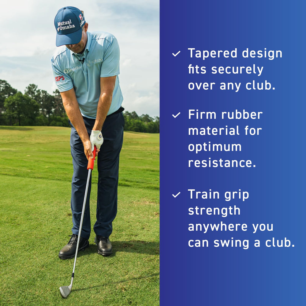 SuperSpeed Golf Squeeze in use during a swing showing training for more club speed