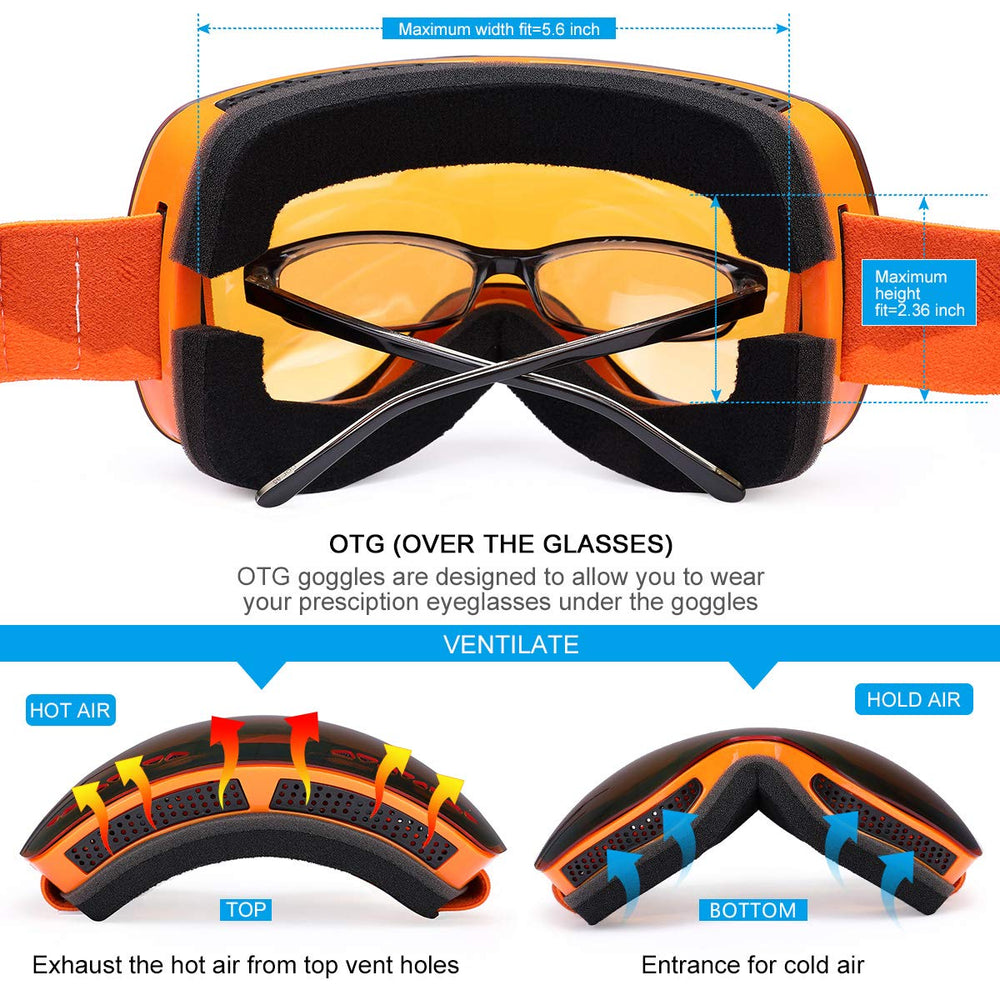 Supertrip lens reflection highlighting dual-layer anti-fog and UV protection