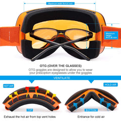 Supertrip lens reflection highlighting dual-layer anti-fog and UV protection