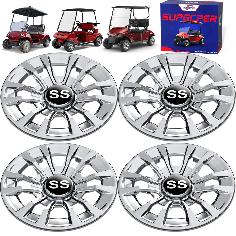 SUPGCPER front view of wheel cover showing polished finish and sleek styling for instant upgrade