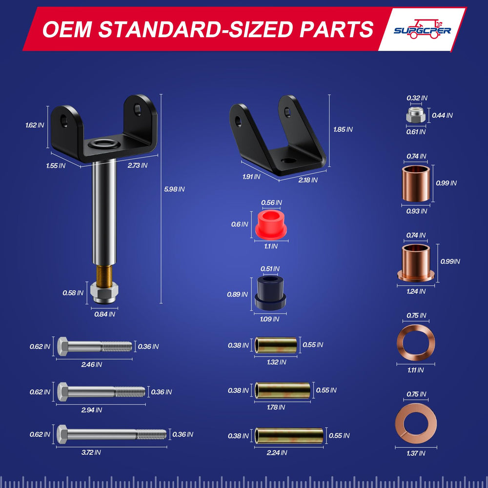 SUPGCPER size comparison with ruler to confirm dimensions and accurate fitment for Club Car DS