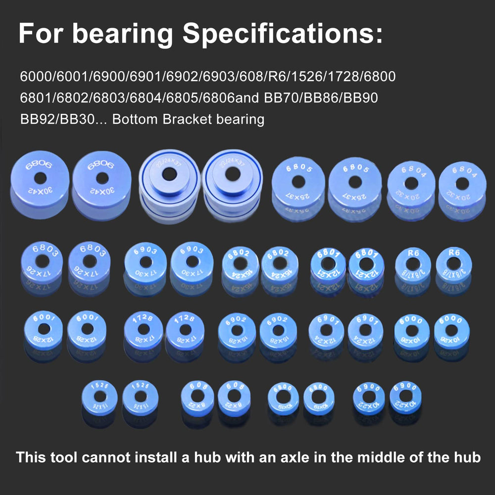 Suprwin in-use pressing hub demonstrating aligned bearing installation benefit